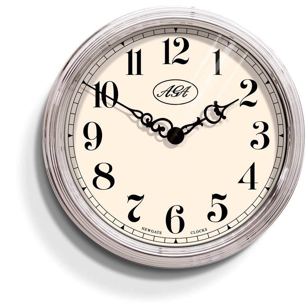 Chrome Savoy Clock