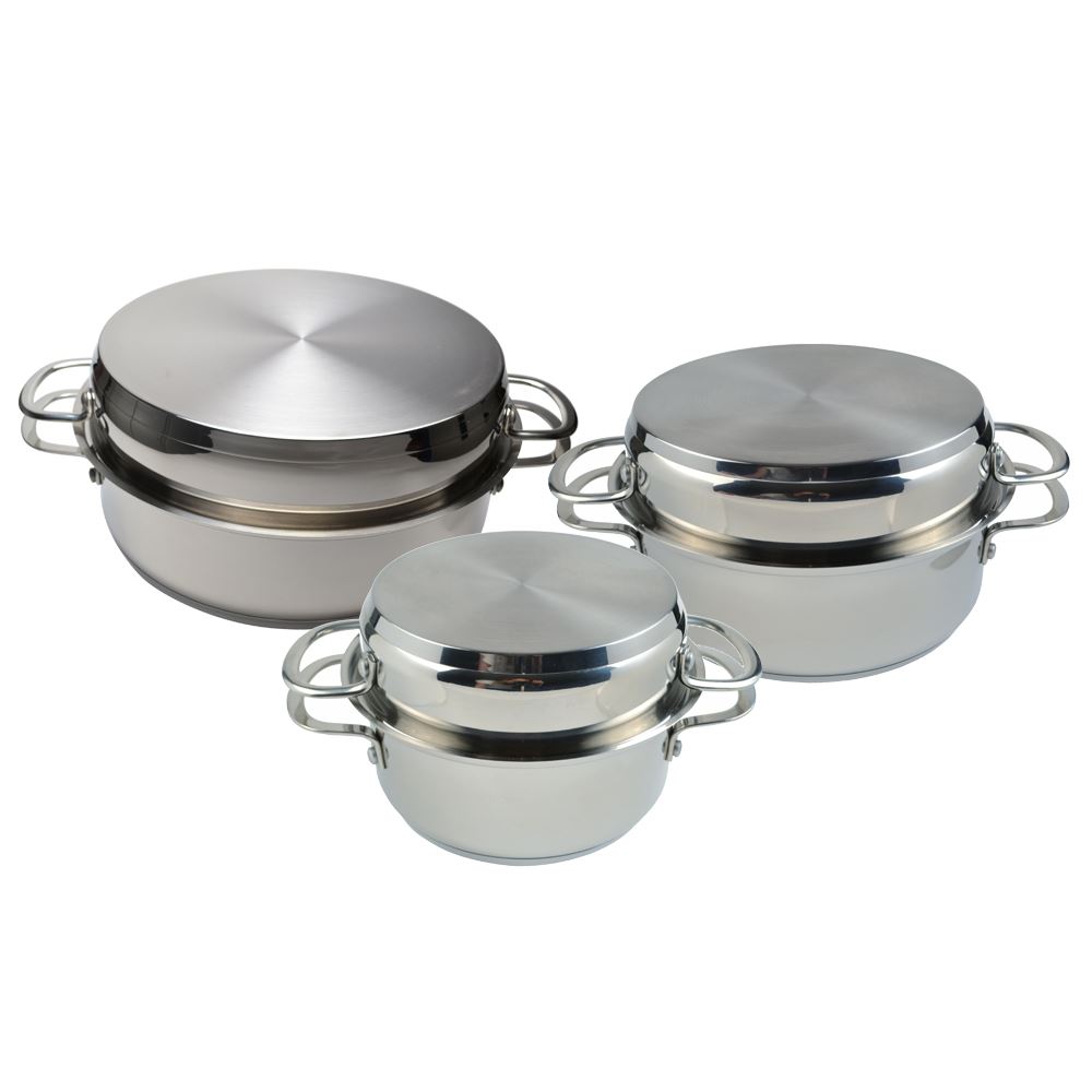 Set of 3 AGA Stainless Steel Buffet Pans