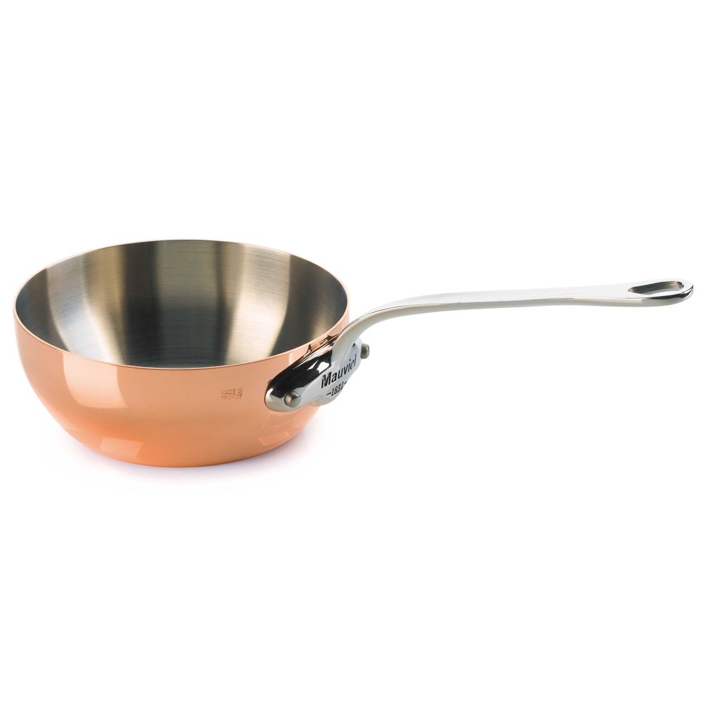 Mauviel 20cm Splayed Copper Saut Pan