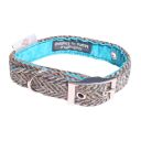 Harris Tweed and Turquoise Collar - Small