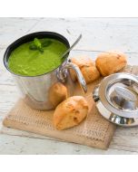 Fresh Pea Soup with a Hint of Mint