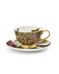 Spode Snake & Leopard Tea Cup and Saucer