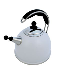 AGA Stainless Steel Whistling Kettle Pearl Ashes