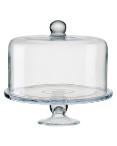 Glass Cake Stand with Dome Lid